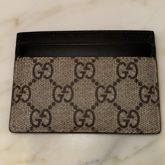 Gucci GG Supreme Monogram Kingsnake Card Holder - Picture 2 of 5